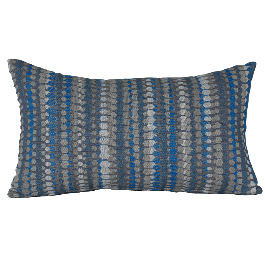 12x20" Blue Beaded Lumbar (Set of 2)