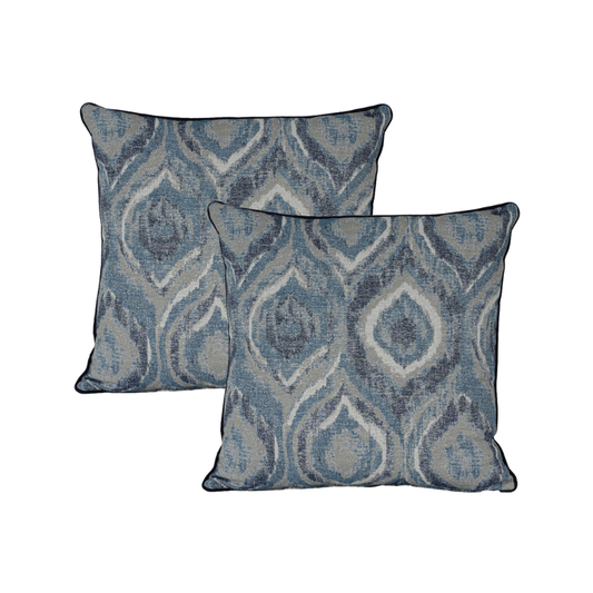 20" Blue Droplet Toss (Set of 2)