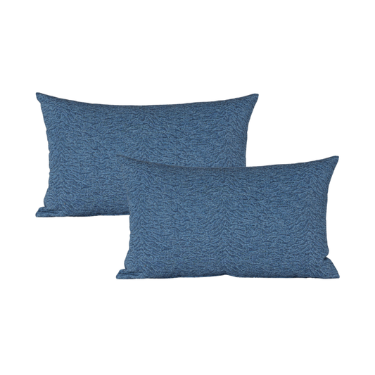 12x20" Blue Hide Lumbar (Set of 2)