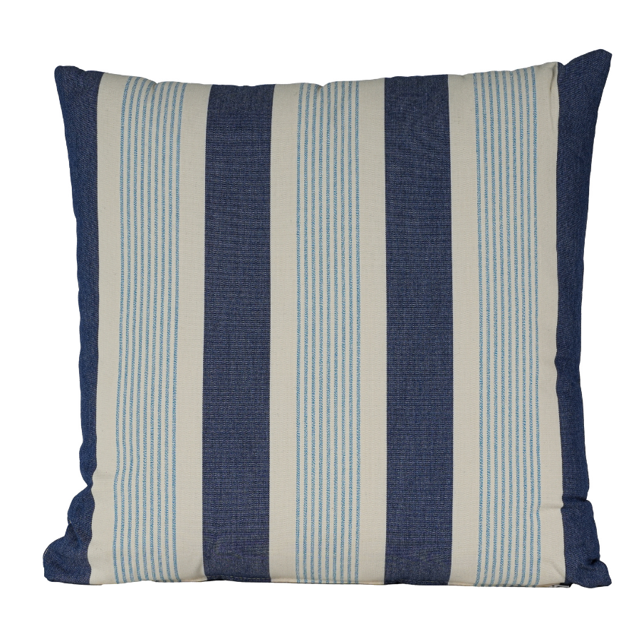 20" Weathered Blue Stripe Toss (Set of 2)