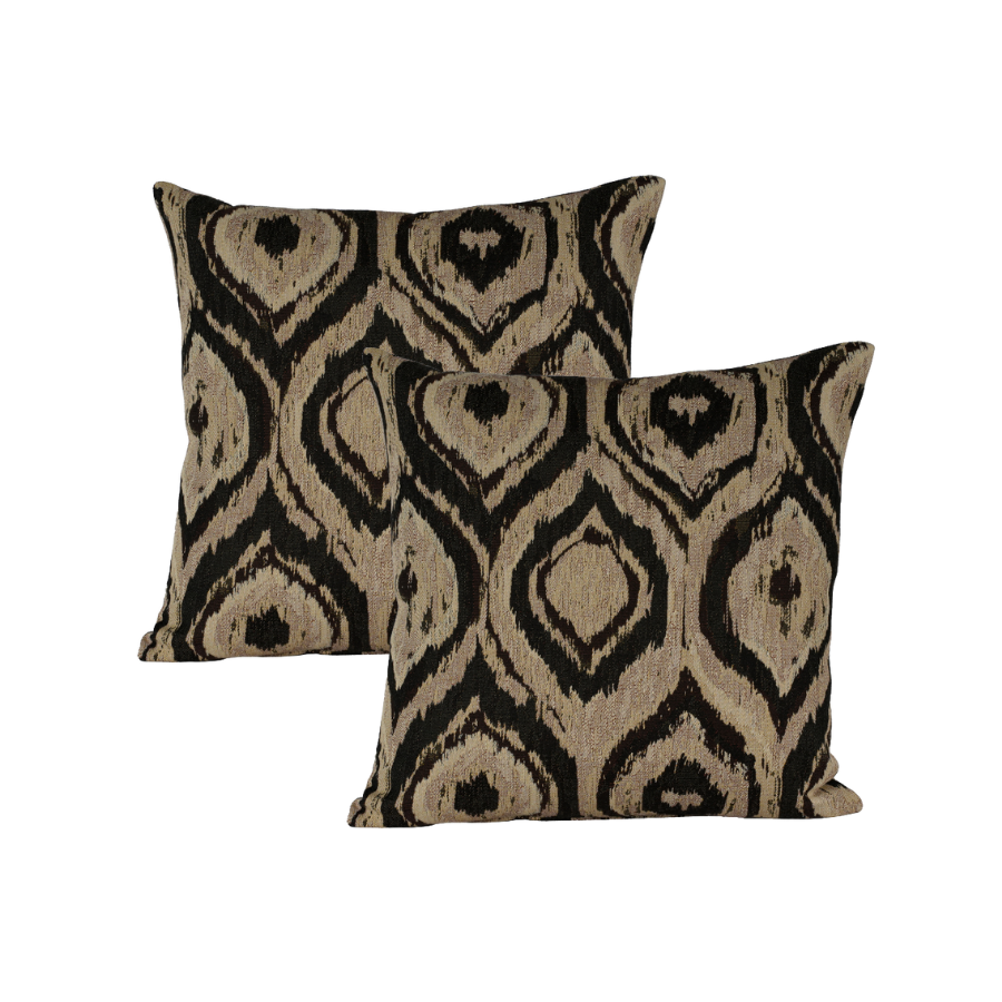 20" Brown Droplet Toss (Set of 2)