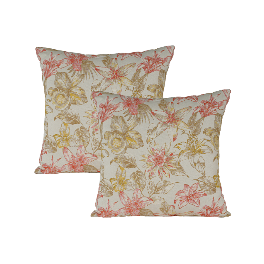 20" Coral Paradise Toss (Set of 2)