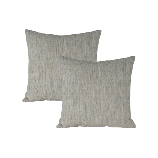 20" Pebbled Light Grey Toss (Set of 2)