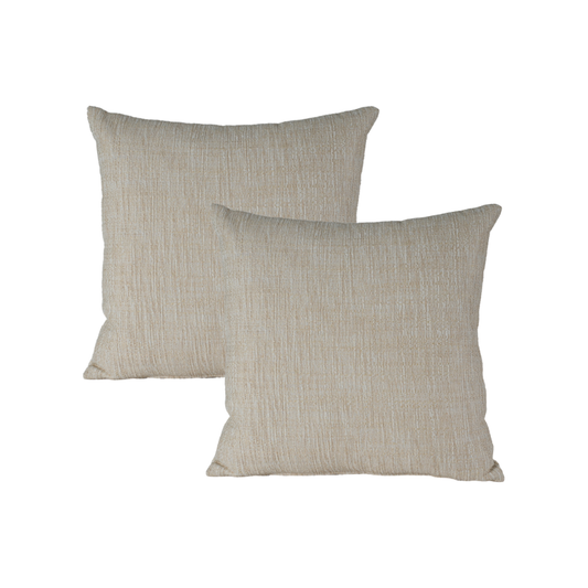 20" Pebbled Natural Toss (Set of 2)