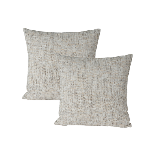 20" Pebbled Taupe Toss (Set of 2)