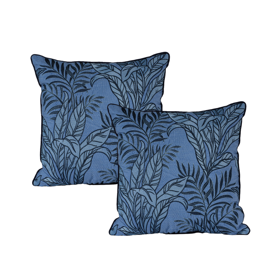 20" Sky Blue Tropical Toss (Set of 2)