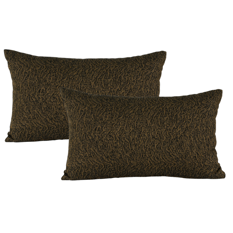 12x20" Walnut Hide Lumbar (Set of 2)